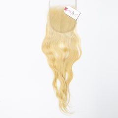 Blonde #613 Cambodian Wavy Closure - HD Lace, Natural Color