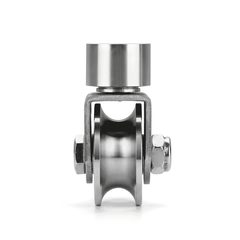 Bánh Xe Dẫn Hướng Rãnh V, Rãnh U Inox 304 Cho Cửa Trượt