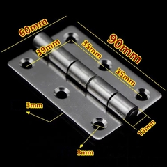 Bản Lề Inox 304 Kích Thước 60*90 Dầy 3mm