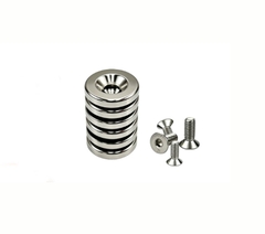 Nam Châm Tròn Lỗ Âm Bắt Bu Lông BLS65 / BLS66-A Phi 8-10-12-15-25 Dày T2-T3-T4