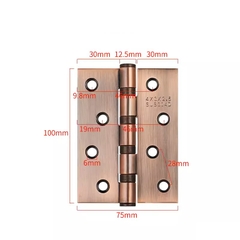 Bản lề inox 304 kích thước 70*100 Dầy 1,6mm, 2,1mm, 3mm
