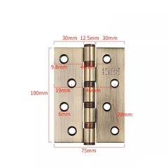 Bản lề inox 304 kích thước 70*100 Dầy 1,6mm, 2,1mm, 3mm