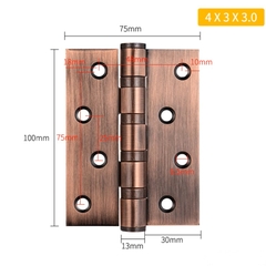 Bản lề inox 304 kích thước 70*100 Dầy 1,6mm, 2,1mm, 3mm