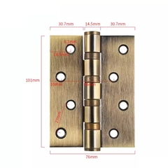 Bản lề inox 304 kích thước 70*100 Dầy 1,6mm, 2,1mm, 3mm