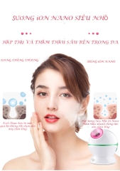Máy xông hơi mặt ion nóng lạnh giúp trẻ hoá da cao cấp KD23313 - hàng chính hãng