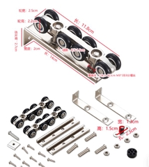 Bộ Bi treo cửa lùa cửa trượt 8 bánh treo cửa kính, cửa gỗ vận hành êm ái chịu tải 80, 160, 240kg