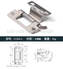 Bản lề CL250-1-2-3-4 inox tháo lắp – Bản lề cửa tủ điện, tủ điều khiển