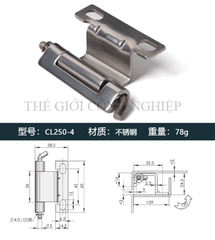 Bản lề CL250-1-2-3-4 inox tháo lắp – Bản lề cửa tủ điện, tủ điều khiển