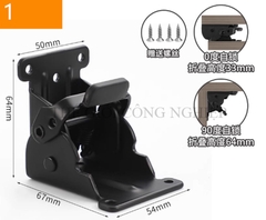 Bản lề gập tự khóa 0°/90°/180° – Phụ kiện gấp hạ bàn, bàn trà, bản lề gập cố định cho đồ nội thất