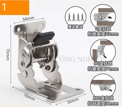 Bản lề gập tự khóa 0°/90°/180° – Phụ kiện gấp hạ bàn, bàn trà, bản lề gập cố định cho đồ nội thất