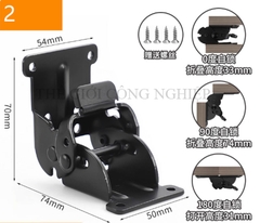 Bản lề gập tự khóa 0°/90°/180° – Phụ kiện gấp hạ bàn, bàn trà, bản lề gập cố định cho đồ nội thất