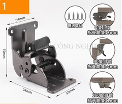 Bản lề gập tự khóa 0°/90°/180° – Phụ kiện gấp hạ bàn, bàn trà, bản lề gập cố định cho đồ nội thất
