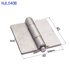 Bản lề hàn inox 304 loại nặng, không lỗ, tháo rời, tải trọng 250kg, bản dày