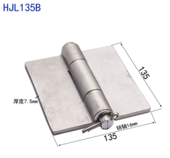 Bản lề hàn inox 304 loại nặng, không lỗ, tháo rời, tải trọng 250kg, bản dày