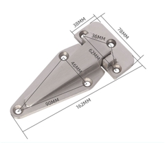 Bản lề phẳng cửa kho lạnh 1800 – inox, bản lề tủ hấp, lò nướng, máy sấy công nghiệp