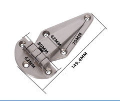 Bản lề phẳng cửa kho lạnh 1800 – inox, bản lề tủ hấp, lò nướng, máy sấy công nghiệp