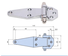 Bản lề phẳng cửa kho lạnh 1800 – inox, bản lề tủ hấp, lò nướng, máy sấy công nghiệp