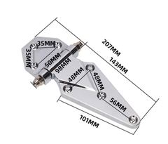 Bản lề phẳng cửa kho lạnh 1800 – inox, bản lề tủ hấp, lò nướng, máy sấy công nghiệp