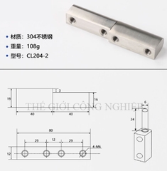 Bản lề tủ điện CL204/CL203-1 – Bản lề inox, bản lề tháo rời, bản lề trục cho tủ điện