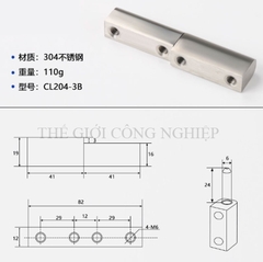 Bản lề tủ điện CL204/CL203-1 – Bản lề inox, bản lề tháo rời, bản lề trục cho tủ điện