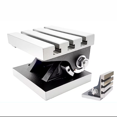 Bàn Nghiêng CNC Chính Xác 90 Độ Cho Máy Phay – Máy Khoan, Bàn Làm Việc Điều Chỉnh Góc 6/8/10 inch