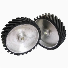 Bánh xe con lăn cao su lõi nhôm phi 300