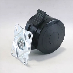 Bánh xe đôi 3 inch có phanh – Phụ kiện thiết bị y tế, giường em bé, xe đẩy thẩm mỹ
