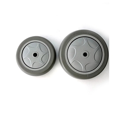 Bánh xe đơn PU cao su – 3/4/5 inch – dùng cho giường bệnh, cáng cứu thương, xe kéo tay