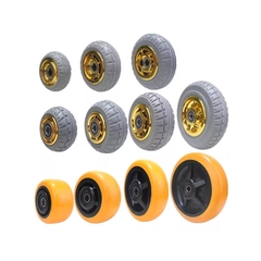 Bánh xe đơn PU/Nylon/Cao su kích thước 1.5, 2, 3, 6, 8 inch