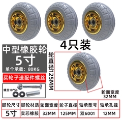 Bánh xe đơn PU/Nylon/Cao su kích thước 1.5, 2, 3, 6, 8 inch