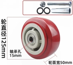 Bánh xe PU chịu tải nặng 4, 5, 6, 8 inch – bánh xe đơn nylon chống mài mòn – kiểu Hàn Quốc