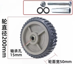 Bánh xe PU chịu tải nặng 4, 5, 6, 8 inch – bánh xe đơn nylon chống mài mòn – kiểu Hàn Quốc