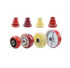 Bánh xe PU chịu tải nặng 4, 5, 6, 8 inch – bánh xe đơn nylon chống mài mòn – kiểu Hàn Quốc