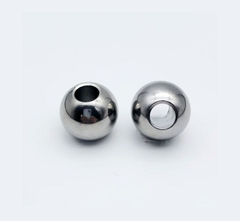 Bi Thép Inox 304 Có Lỗ Xuyên (Bi Khoan Lỗ) – Bi Tròn Đặc Đục Lỗ, Bi Lăn Có Lỗ Chính Xác