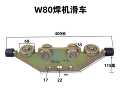 Bi Treo Cửa Lùa Công Nghiệp W65 Chịu Trọng Tải Cao 500kg