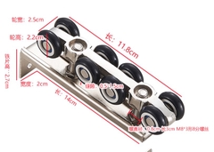 Bộ Bi treo cửa lùa cửa trượt 8 bánh treo cửa kính, cửa gỗ vận hành êm ái chịu tải 80, 160, 240kg