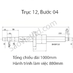 Bộ Đai Ốc Vít Me TBI Kiểu SFU1204