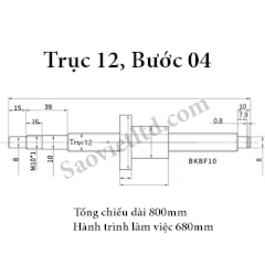 Bộ Đai Ốc Vít Me TBI Kiểu SFU1204