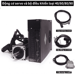 Bộ điều khiển động cơ servo AC 60/80/110/130, công suất 400W/750W/1.8KW/2.3KW