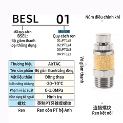 Bộ Giảm Âm Khí Nén BESL/BSL M5-01-04