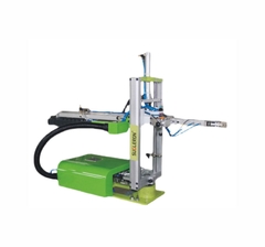 Cánh tay robot gắp sản phẩm cho máy ép nhựa – Loại treo, gắp ngang, tay đòn đôi, tự động hóa, hàng chính hãng