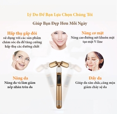 Cây lăn mặt di điện 360* tạo mặt 3D- Vline sử dụng dòng điện tự nhiên KD9077