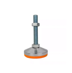 Chân đế tăng chỉnh chống rung bằng thép carbon – Đế cao su vàng M10/M12/M16