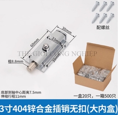 Chốt cửa nút nhấn tự động bật, hợp kim kẽm – loại 3 inch, 4 inch, khóa chống trộm, chốt lò xo inox 304