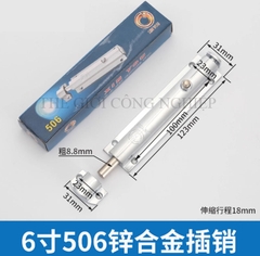 Chốt cửa nút nhấn tự động bật, hợp kim kẽm – loại 3 inch, 4 inch, khóa chống trộm, chốt lò xo inox 304