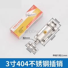 Chốt cửa nút nhấn tự động bật, hợp kim kẽm – loại 3 inch, 4 inch, khóa chống trộm, chốt lò xo inox 304