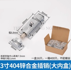 Chốt cửa nút nhấn tự động bật, hợp kim kẽm – loại 3 inch, 4 inch, khóa chống trộm, chốt lò xo inox 304