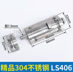 Chốt cửa nút nhấn tự động bật, hợp kim kẽm – loại 3 inch, 4 inch, khóa chống trộm, chốt lò xo inox 304