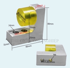Đầu chặn giảm chấn giới hạn CNC – Khối chặn hợp kim nhôm đúc, chống va đập, giới hạn cứng cho máy điêu khắc gỗ đá