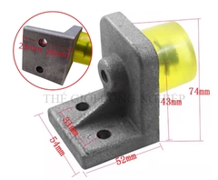 Đầu chặn giảm chấn giới hạn CNC – Khối chặn hợp kim nhôm đúc, chống va đập, giới hạn cứng cho máy điêu khắc gỗ đá
